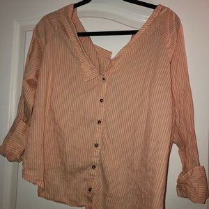 Off the Shoulder Button Down